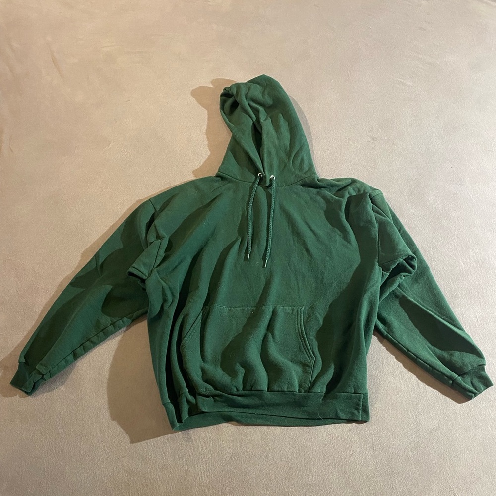 Green hoodie sweatshirt